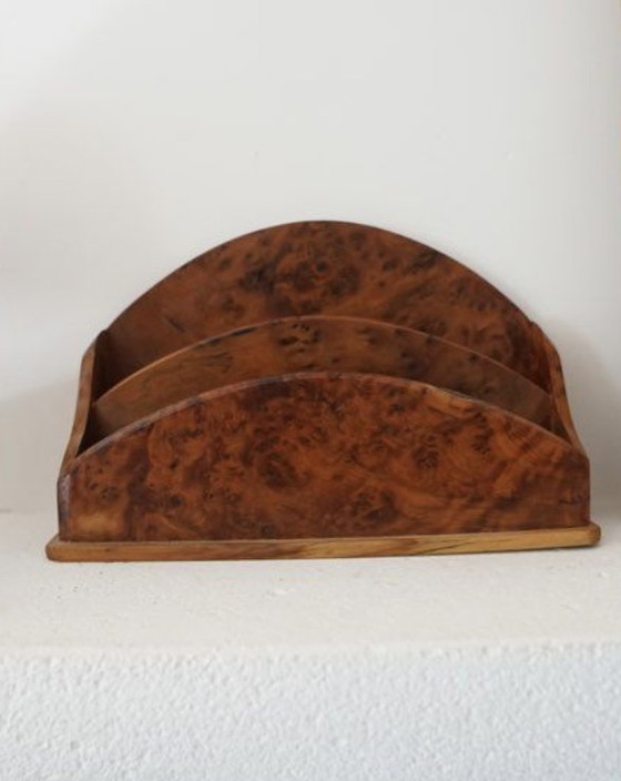 Image 1 of Vintage worteliepen brievenhouder