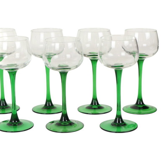 Image 1 of Set Van 14 Vintage Luminarc Wijnglazen