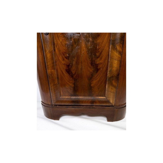 Image 1 of Vintage large late empire  mahogany corner cabinet 1840s