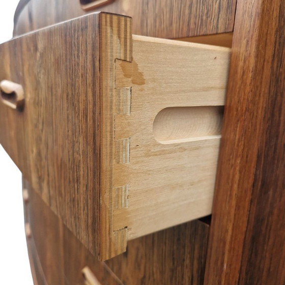 Image 1 of Commode, hoge kast, Scandinavische stijl in palissanderhout