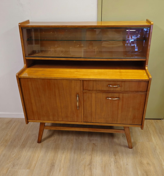 Image 1 of Vintage Highboard Display Cabinet Display Case Dresser
