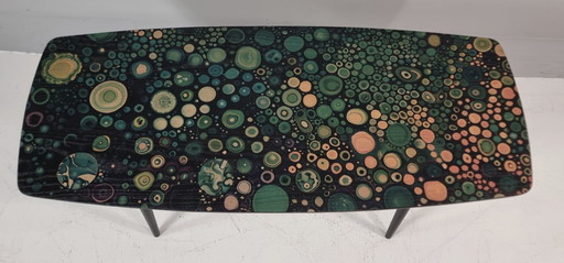 Mesa vintage de fresno, años 60