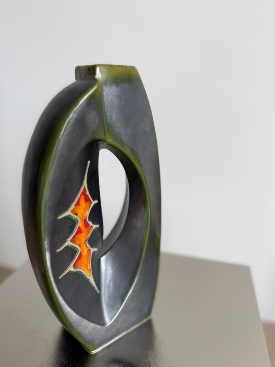 Image 1 of Vase Roberto Rigon pour Bertoncello Ceramiche d'Arte modèle 2/A 