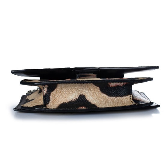 Image 1 of Givenchy schoudertas met luipaardprint en strik