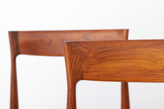Paar Vintage Teak Eetkamerstoelen van Casala, nieuw gestoffeerd, Duitsland, jaren 60 – Textile (photo 5 of 11)
