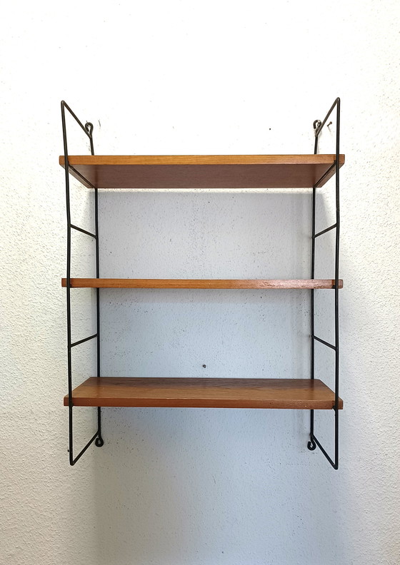 Image 1 of Appendiabiti da parete anni Cinquanta con tre ripiani