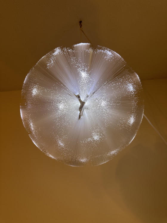 Image 1 of Lampada a sospensione in fibra ottica IKEA STRÅLA della fine degli anni '90/inizio anni 2000.