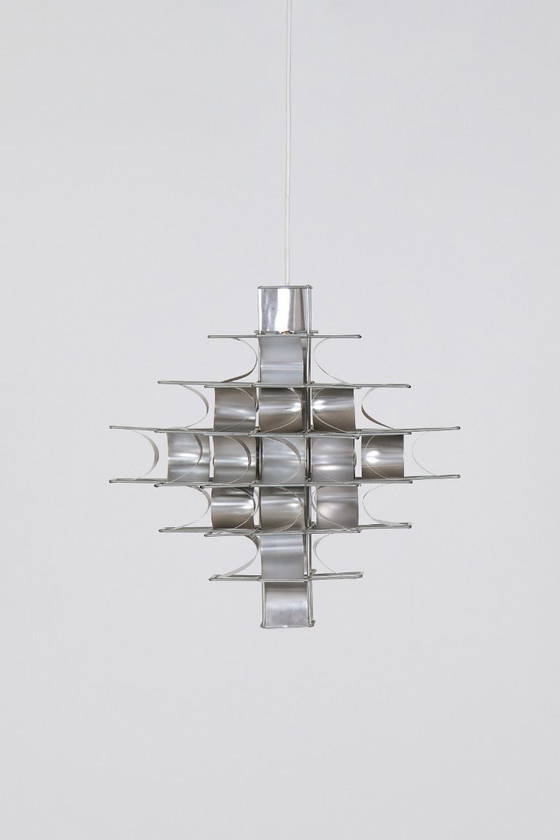 Cassiopée 7-Tier Pendant Light - Max Sauze – Pendant lamps, Aluminium (photo 4 of 13)