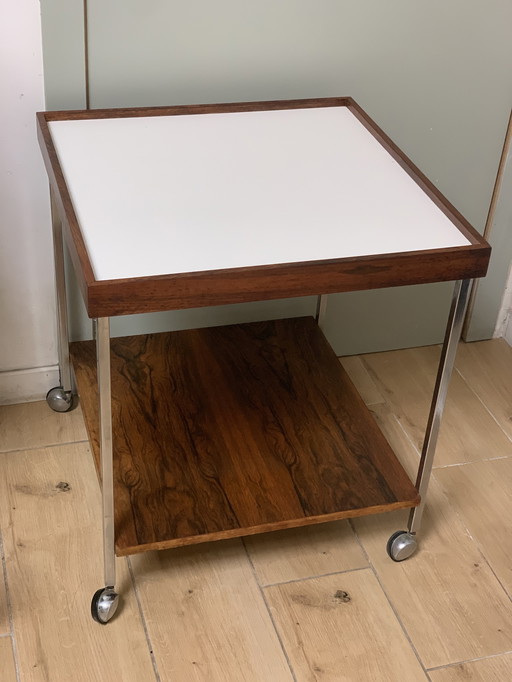 Vintage trolley / side table rosewood