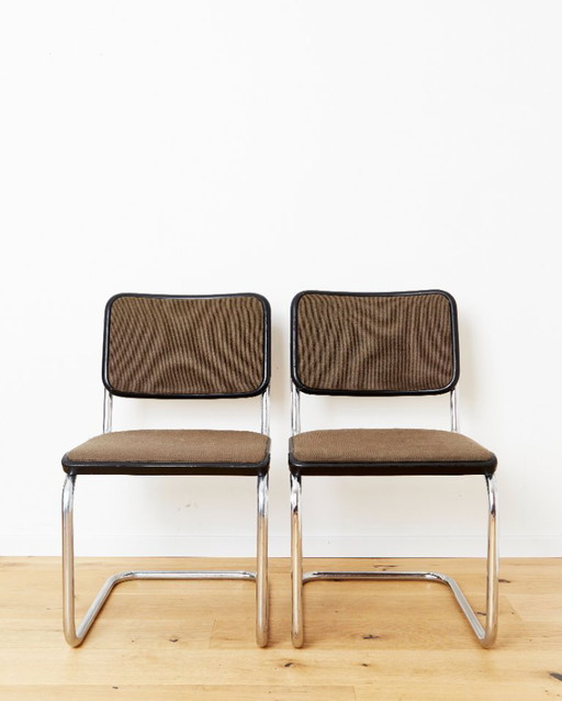 Marcel Breuer Sledestoel S32 voor Thonet I Set van twee