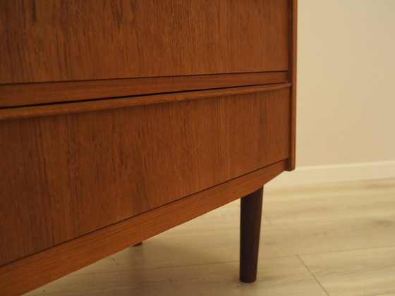 Danish Teak Secretary Desk with Hutch and Pull-Out Writing Surface, 1970s – Storage cabinet, Wood (photo 13 of 17)