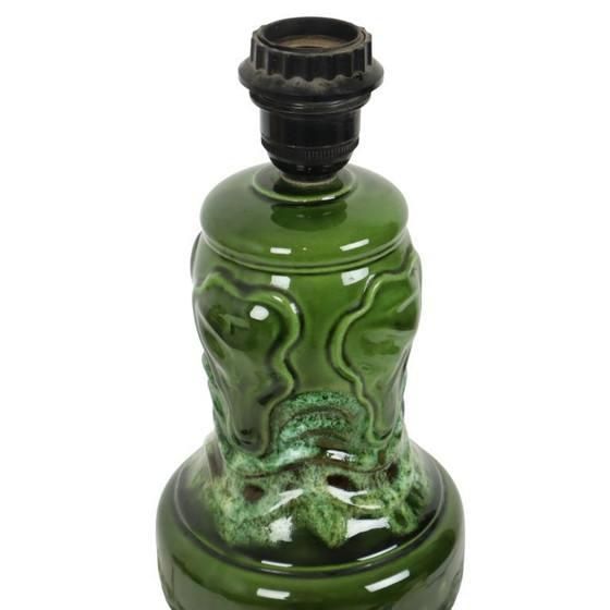 Image 1 of Green Lamp Fat Lava Ceramic 50cm