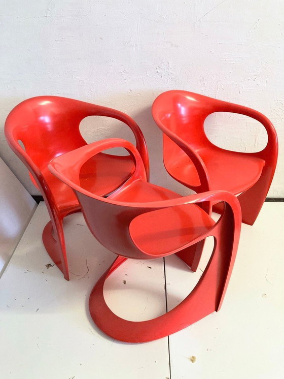 Image 1 of 3 Space Age armchairs from the 70s Design Alexander Begge for Casala