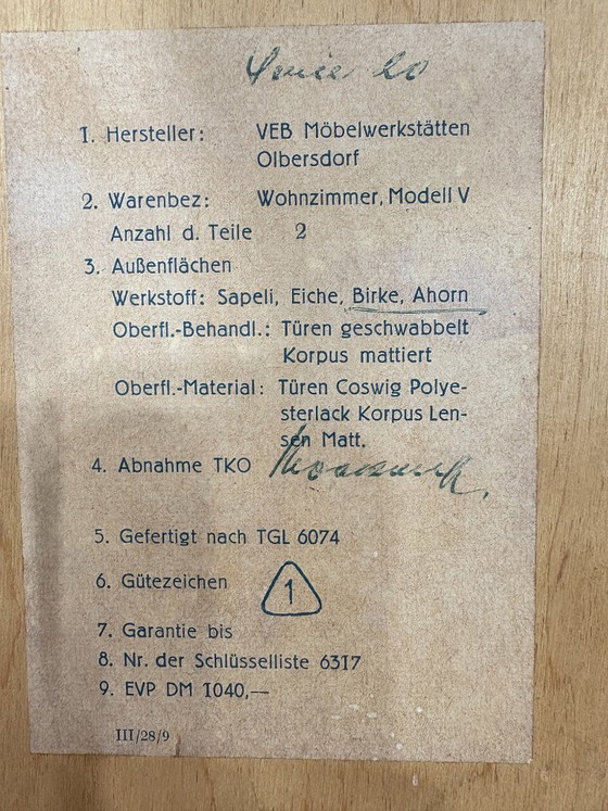 Image 1 of Prachtige vintage hoge kast / barkast / dressoir / vitrinekast