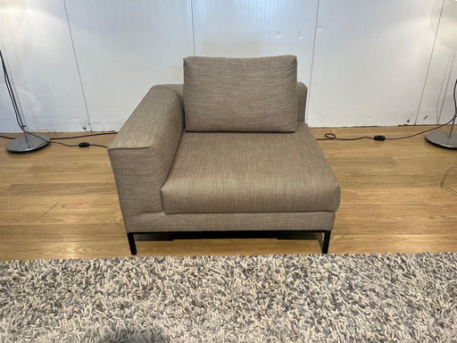 Fauteuil Beige Aikon / Element - Pieds noirs mats