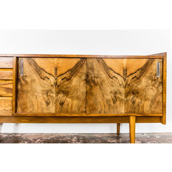 Image 1 of Mid-century walnut sideboard, Poland 1960s