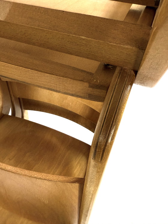 Image 1 of 12x chaise empilable vintage en contreplaqué