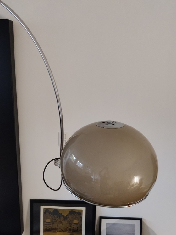 Gepo arc lamp, 1960s, XXL – Floor lights, Metal, Plastic (photo 13 of 14)