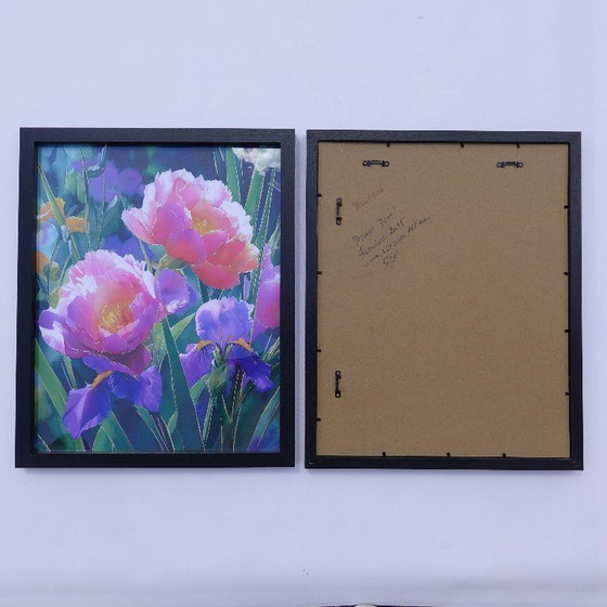 Image 1 of Peonies B104 - diptych - framed canvases