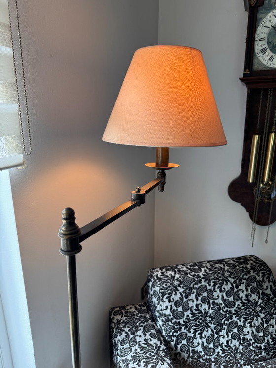 Lampada da terra vintage D&B Design Holland. In ottone con braccio girevole, anni '80. – Lampade da terra (photo 5 of 12)