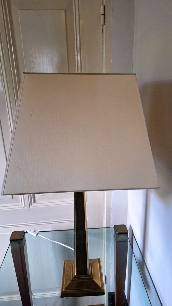 Kullmann Lampe – Tischlampen, Stoff, Messing (photo 5 of 12)