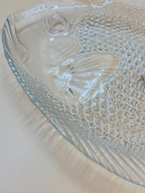 Image 1 of Servicio de pescado de cristal Arcoroc: 1 bandeja + 6 platos