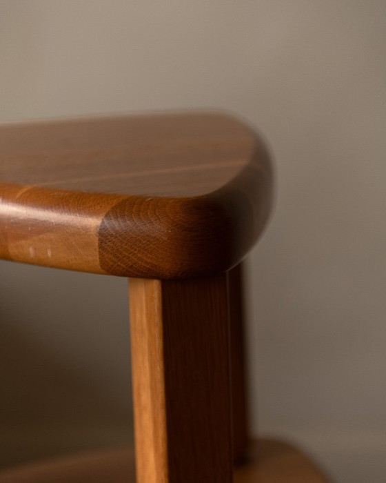 Image 1 of Tavolini laterali vintage in rovere - Mimiset in rovere massello anni '70