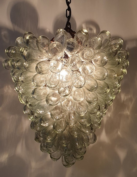 Image 1 of Vintage Murano druiven hanglamp