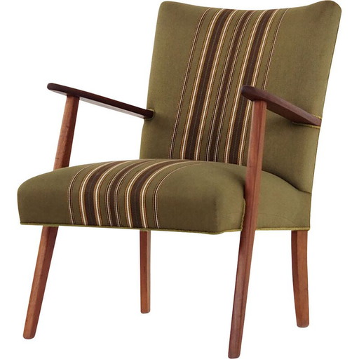 Poltrona vintage scandinava in teak, anni '70