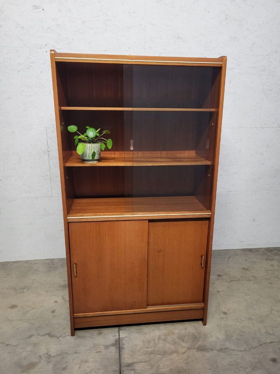 Image 1 of Vintage teak bar- / boekenkast – jaren ’60