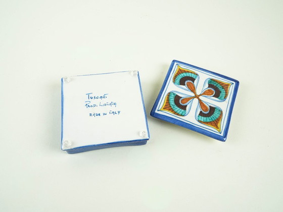 Image 1 of Toscari ceramic box, Italian design, 1970s, production: Italy