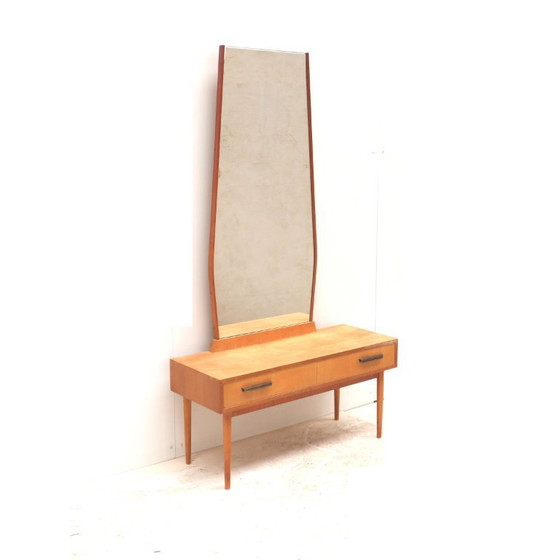 Image 1 of Vintage dressing table with tall mirror made in the 1970s