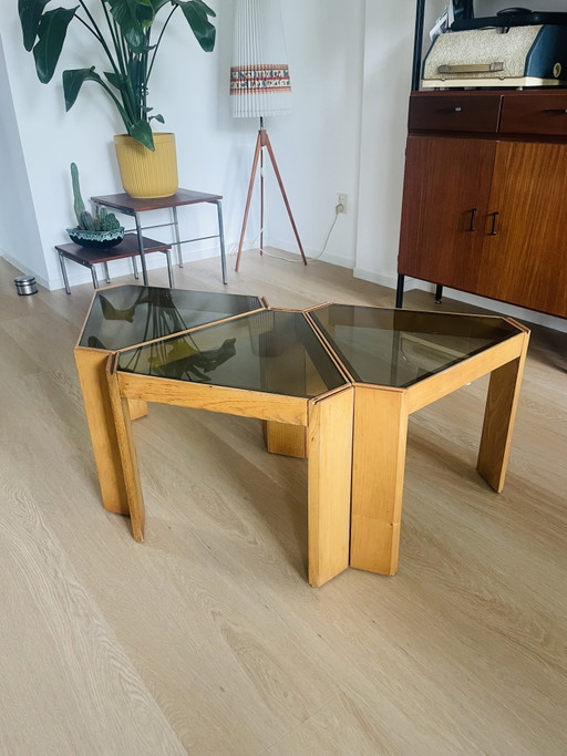 Tables d'appoint vintage Porada Arredi S3