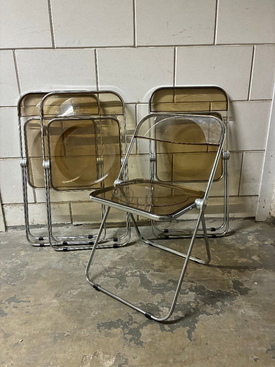 Anonima Castelli Plia Klapstoel, 1967 Set 4x – Klapstoelen, Metal, Plexiglass (photo 4 of 5)