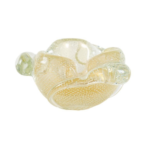 Cenicero de cristal de Murano, años 60, fabricado en Italia.