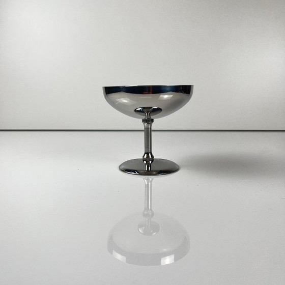 Image 1 of Set of 6 stainless steel ice cream cups, modern design