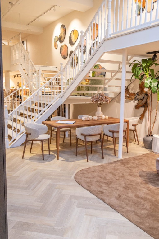 Artisan Mela dining chairs - European walnut