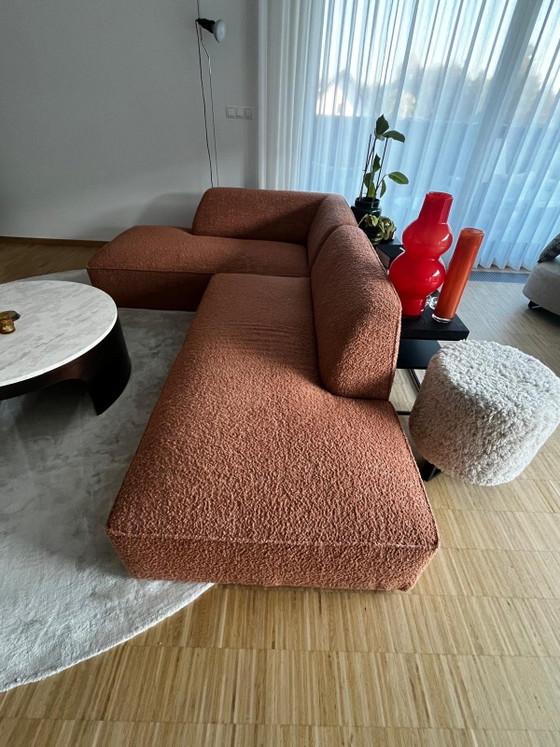 Dôme Deco CALI Divano L – Terracotta – 275 × 180 cm – Divani 3 posti, Tessile (photo 6 of 11)