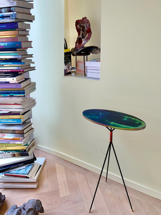 Image 1 of Ndebele Nomadic Table by Melchior van Dansik, Aurora Borrealis / Northern Light 5/7