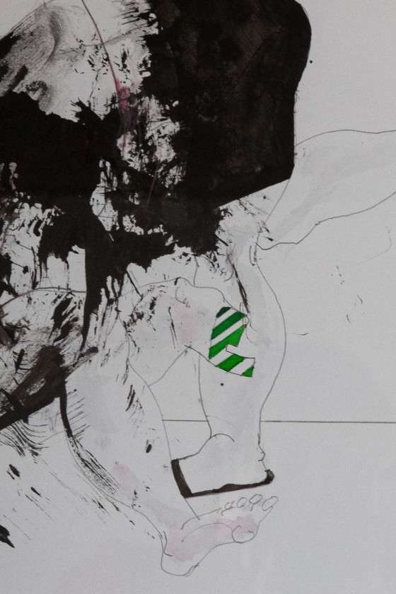 Image 1 of Marinus Boezem - tecnica mista su carta (incorniciato)