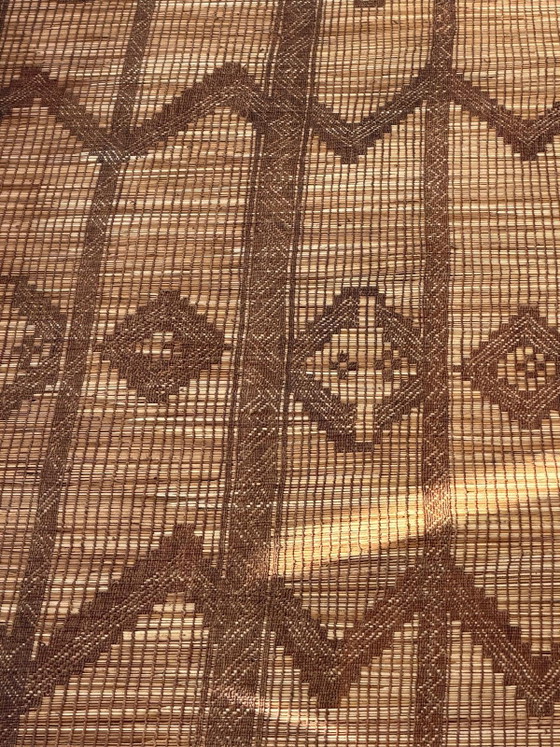 Tappeto Tuareg in pelle, canna e rattan, grande – Tappeti, Bamboo, Leather (photo 5 of 13)