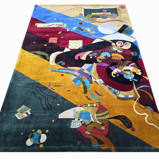Handgeknoopt wollen tapijt: Kandinsky Composition IX, 20th Century Modern Art – Vloerkleden en tapijten, Wool (photo 4 of 5)