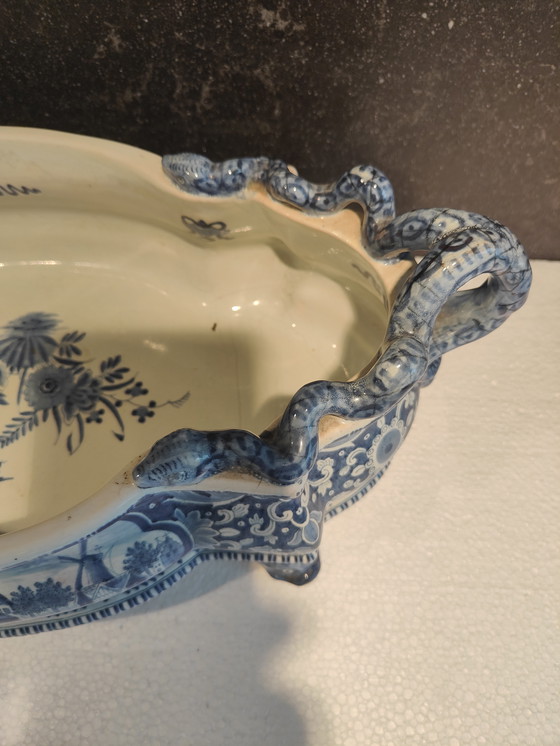 Image 1 of Jardinera antigua Boch Freses 1890-1920 Keramis Boch