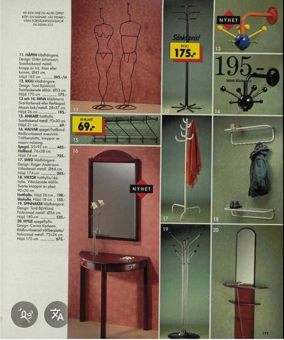 Image 1 of Appendiabiti vintage in filo metallico Ikea