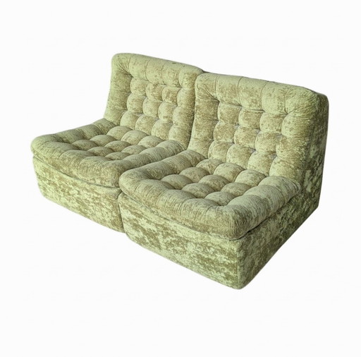 Vintage, Retro set di 2 divani modulari lounge.