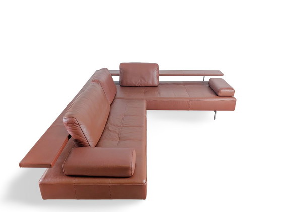 Image 1 of Divano angolare originale Rolf Benz Dono 6100, in pelle di design, marrone