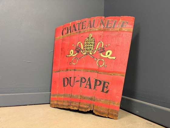 Decorazione da parete Chateauneuf Du Pape, anni '50 – Decorazioni murali, Metal, Wood (photo 7 of 7)