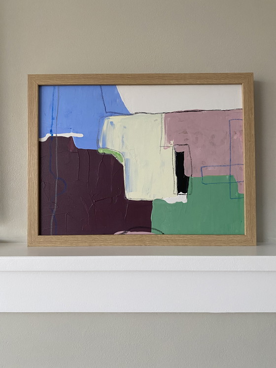 Image 1 of Abstract painting 30x40 including frame