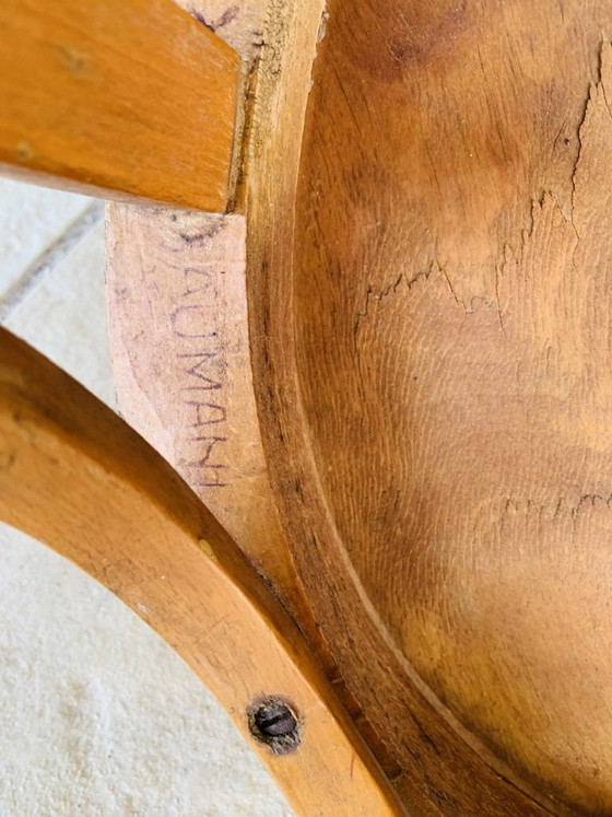 Sgabello vintage in legno curvato di Baumann, circa anni '50 – Sgabelli (photo 20 of 21)