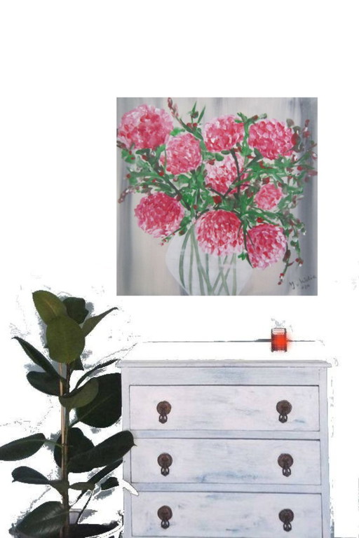 Peinture de fleurs dans un vase (5)